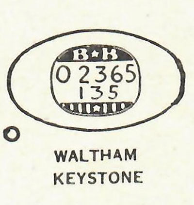 WALTHAM - Oval 23.6mm x 13.5mm