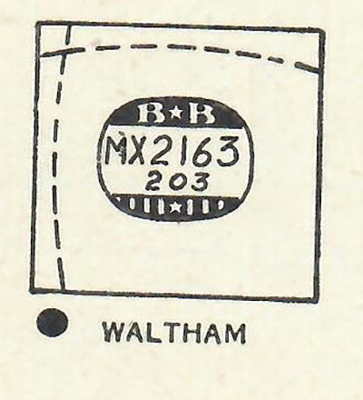 BENRUS & WALTHAM : MULTIPLE MODELS - Rectangle 21.6mm x 20.3mm