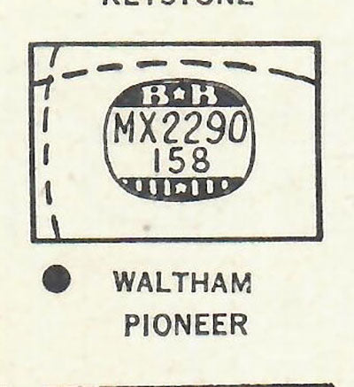 WALTHAM : CONWAY - Rectangle 22.9mm x 15.8mm DUREX