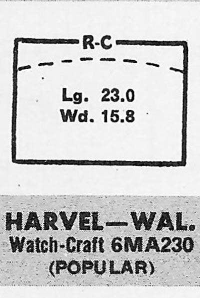 WALTHAM - Rectangle 22.9mm x 15.7mm