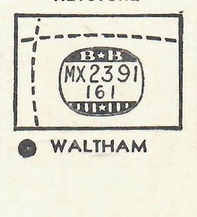 WALTHAM : FAIRMONT - Rectangle 23.9mm x 16.1mm