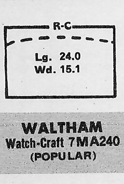 WALTHAM - Rectangle 24.0mm x 15.1mm