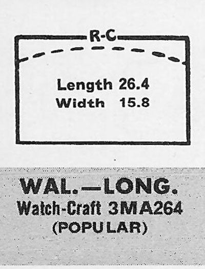 LONGINES & WALTHAM - Rectangle 26.4mm x 15.8mm