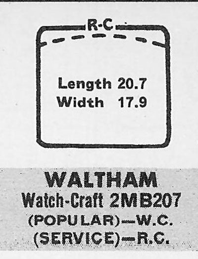 WALTHAM - Rectangle w/Radius Corners 20.7mm x 17.9mm