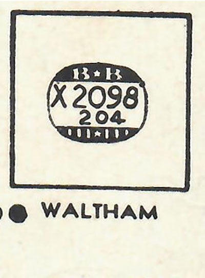 GRUEN : 804/415 AND WALTHAM - Rectangle 20.9mm x 20.4mm DUREX