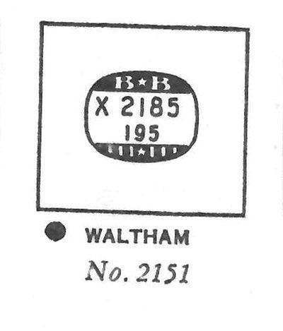 WALTHAM : 2151 - Rectangle 21.8mm x 19.5mm