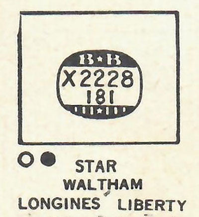 LONGINES & WALTHAM - Rectangle 22.2mm x 18.1mm