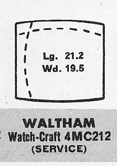 WALTHAM : OBERLIN - Tonneau 21.2mm x 19.5mm