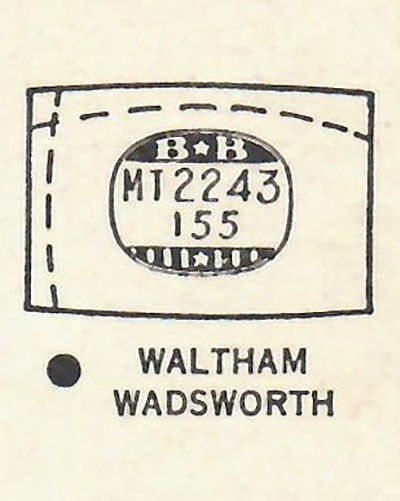 WALTHAM : APOLLO - Tonneau 22.4mm x 15.5mm DUREX