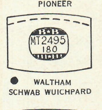 WALTHAM : MILTON - Tonneau 24.9mm x 18.0mm