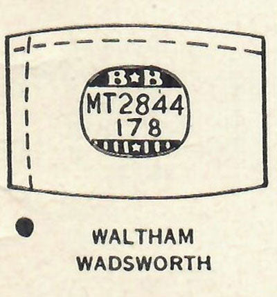 WALTHAM - Tonneau 28.4mm x 17.8mm