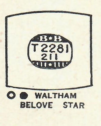 WALTHAM - Tonneau 22.8mm x 21.1mm