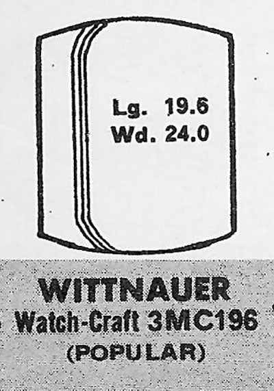 WITTNAUER - Tonneau 19.6mm x 24.0mm