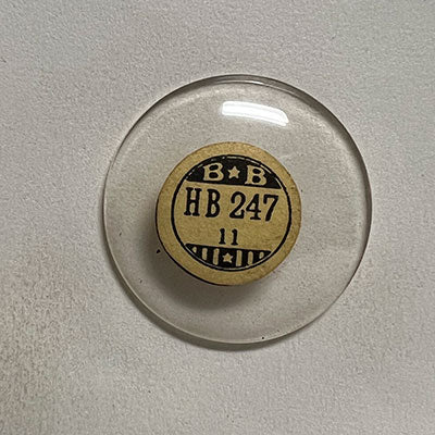 ROUND : GLASS : HIGH DOME - 24.7mm