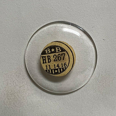 ROUND : GLASS : HIGH DOME - 26.7mm