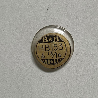 ROUND : GLASS : HIGH DOME - 15.3mm
