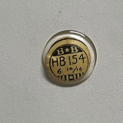 ROUND : GLASS : HIGH DOME - 15.4mm