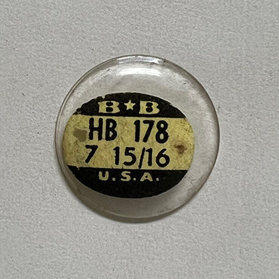 ROUND : GLASS : HIGH DOME - 17.8mm