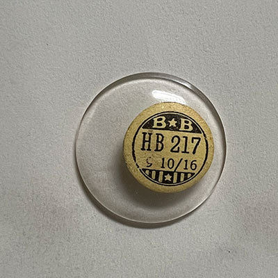 ROUND : GLASS : HIGH DOME - 21.7mm