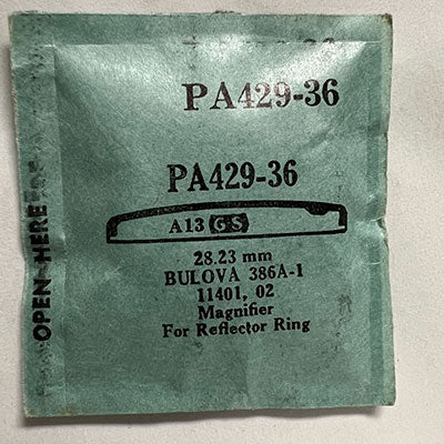 BULOVA : 386A-1, 11401, 11402 - Round 28.23mm PA429-36