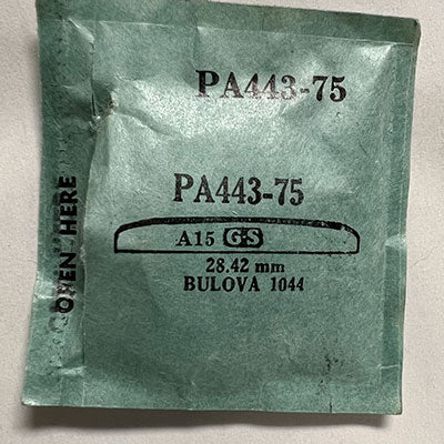 BULOVA : 1044 - Round 28.42mm PA443-75