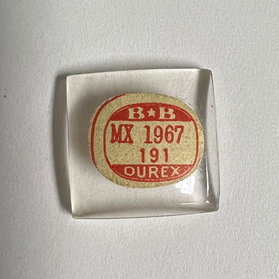 ELGIN : PALM SPRINGS & 6519 - Rectangle 19.6mm x 19.1mm DUREX