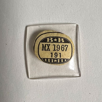 ELGIN : PALM SPRINGS & 6519 - Rectangle 19.6mm x 19.1mm