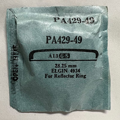 ELGIN : - Round 28.25mm PA429-49