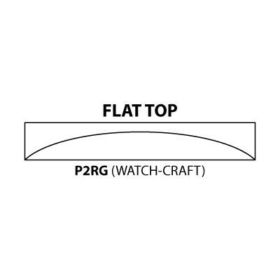ROUND : GLASS : FLAT TOP - 21.1mm