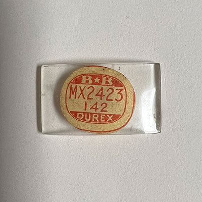 GRUEN : 165/266 & 501/266 AND OTHER BRANDS - Rectangle 24.2mm x 14.2mm DUREX
