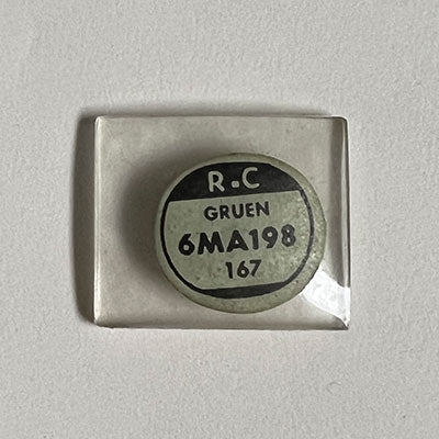 GRUEN : VERITHIN-DEACONESS (AND OTHERS) - Rectangle 19.8mm x 16.7mm DUREX & ROCK-CRAFT