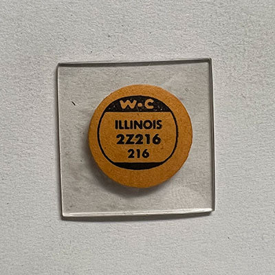 BULOVA & ILLINOIS - Square 21.6mm x 21.6mm