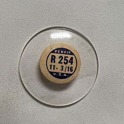 ROUND : GLASS : HIGH DOME - 25.4mm
