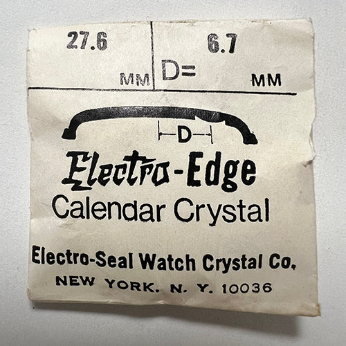 ROUND : ELECTRO-EDGE : CALENDAR - 27.6mm / MAGNIFIER 6.7mm OFFSET