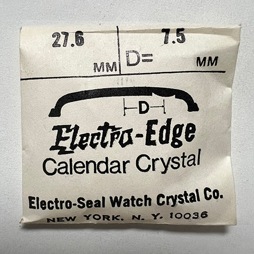 ROUND : ELECTRO-EDGE : CALENDAR - 27.6mm / MAGNIFIER 7.5mm OFFSET