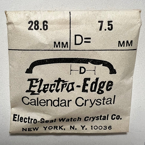 ROUND : ELECTRO-EDGE : CALENDAR - 28.6mm / MAGNIFIER 7.5mm OFFSET