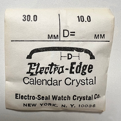 ROUND : ELECTRO-EDGE : CALENDAR - 30.0mm / MAGNIFIER 10.0mm OFFSET