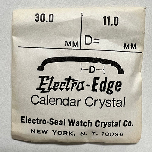 ROUND : ELECTRO-EDGE : CALENDAR - 30.0mm / MAGNIFIER 11.0mm OFFSET