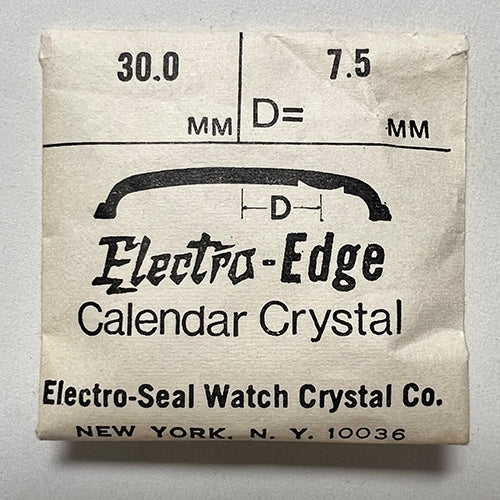 ROUND : ELECTRO-EDGE : CALENDAR - 30.0mm / MAGNIFIER 7.5mm OFFSET