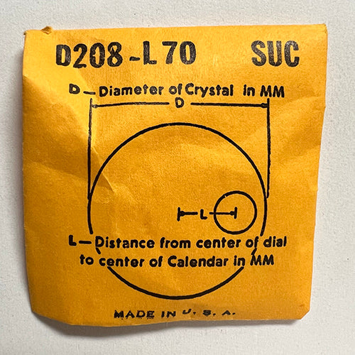 ROUND : SUC : CALENDAR - 20.8mm / MAGNIFIER 7.0mm OFFSET
