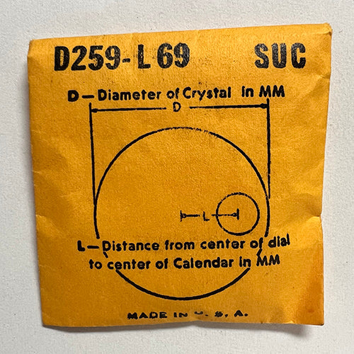 ROUND : SUC : CALENDAR - 25.9mm / MAGNIFIER 6.9mm OFFSET