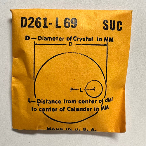 ROUND : SUC : CALENDAR - 26.1mm / MAGNIFIER 6.9mm OFFSET