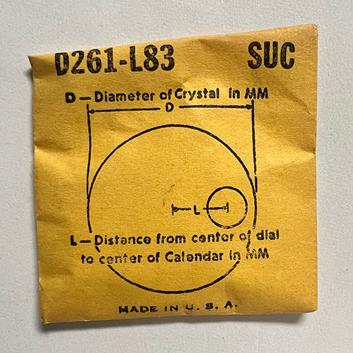 ROUND : SUC : CALENDAR - 26.1mm / MAGNIFIER 8.3mm OFFSET