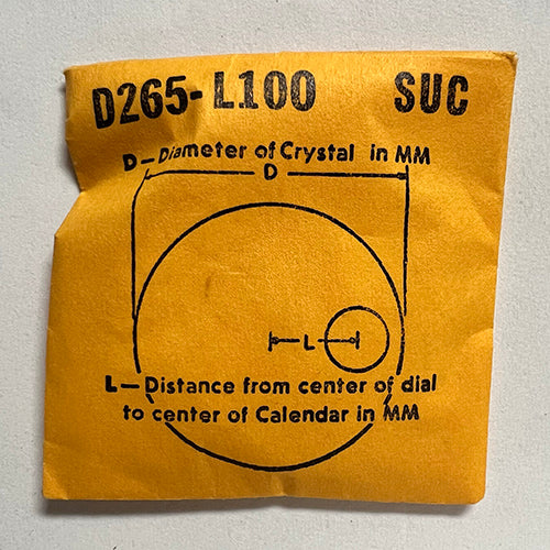 ROUND : SUC : CALENDAR - 26.5mm / MAGNIFIER 10.0mm OFFSET