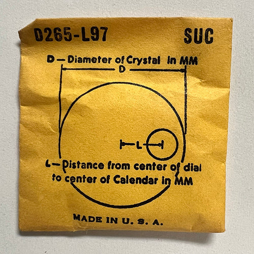 ROUND : SUC : CALENDAR - 26.5mm / MAGNIFIER 9.7mm OFFSET