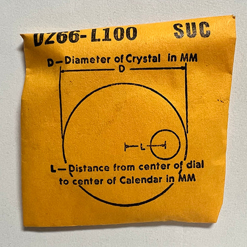ROUND : SUC : CALENDAR - 26.6mm / MAGNIFIER 10.0mm OFFSET