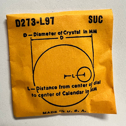 ROUND : SUC : CALENDAR - 27.3mm / MAGNIFIER 9.7mm OFFSET