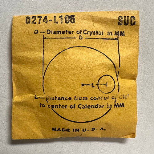 ROUND : SUC : CALENDAR - 27.4mm / MAGNIFIER 10.5mm OFFSET
