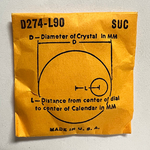 ROUND : SUC : CALENDAR - 27.4mm / MAGNIFIER 9.0mm OFFSET