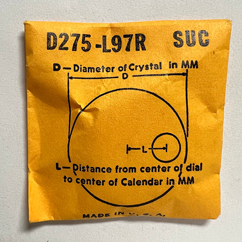 ROUND : SUC : CALENDAR - 27.5mm / MAGNIFIER 9.7mm OFFSET
